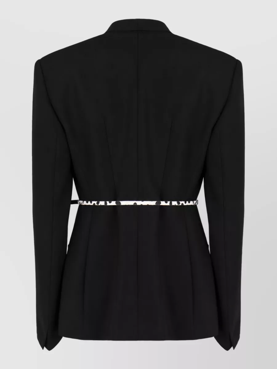 S Max Mara Single-Breasted Belted Blazer