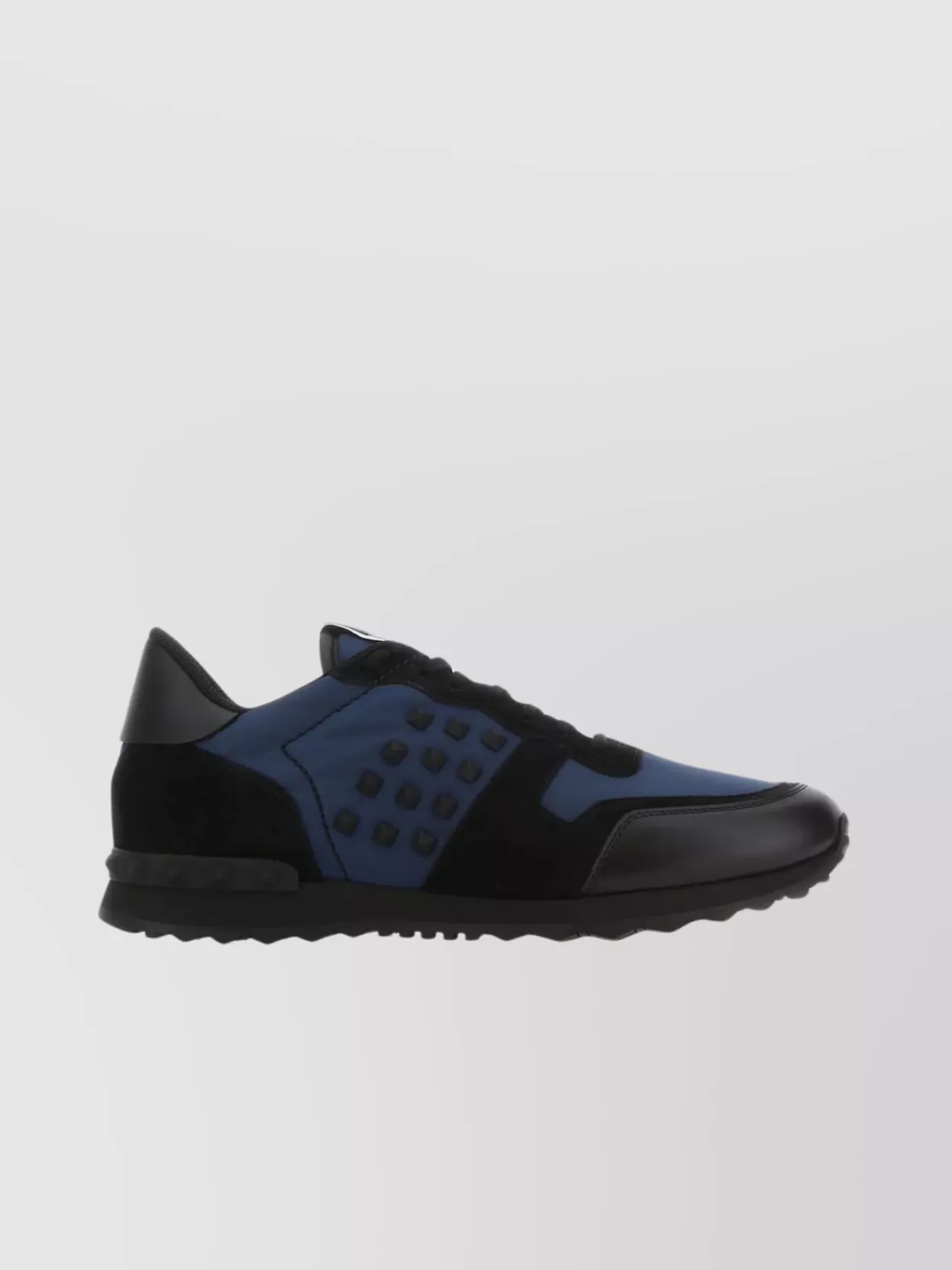 Shop Valentino Nylon And Suede Rockrunner Sneakers