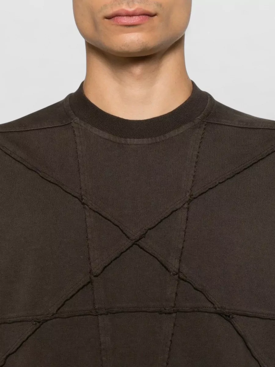 Rick Owens Drkshdw Oversized Three Quarter Sleeve T Shirt