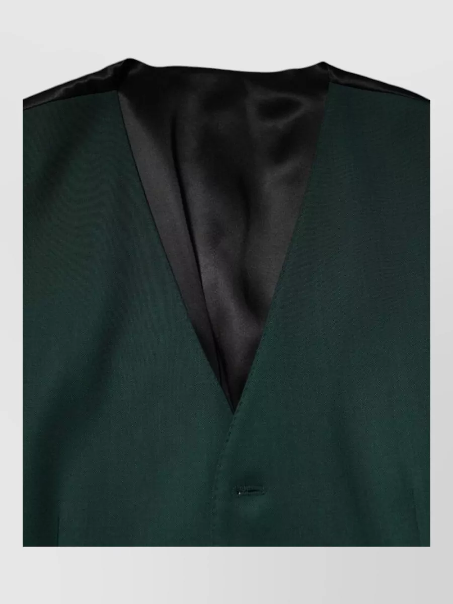 Dolce&Gabbana virgin wool v-neck waistcoat
