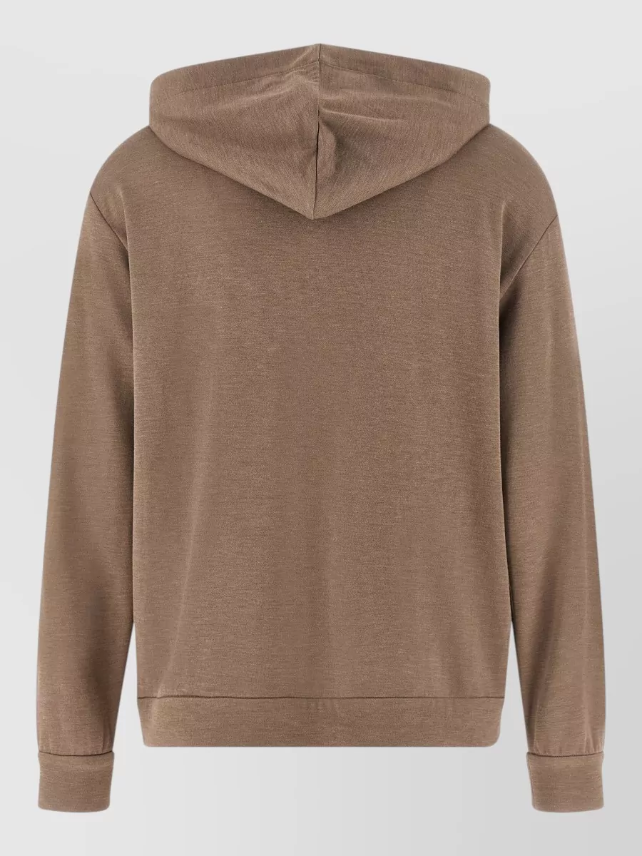 Brunello Cucinelli Silk Cotton Zip-Up Hoodie
