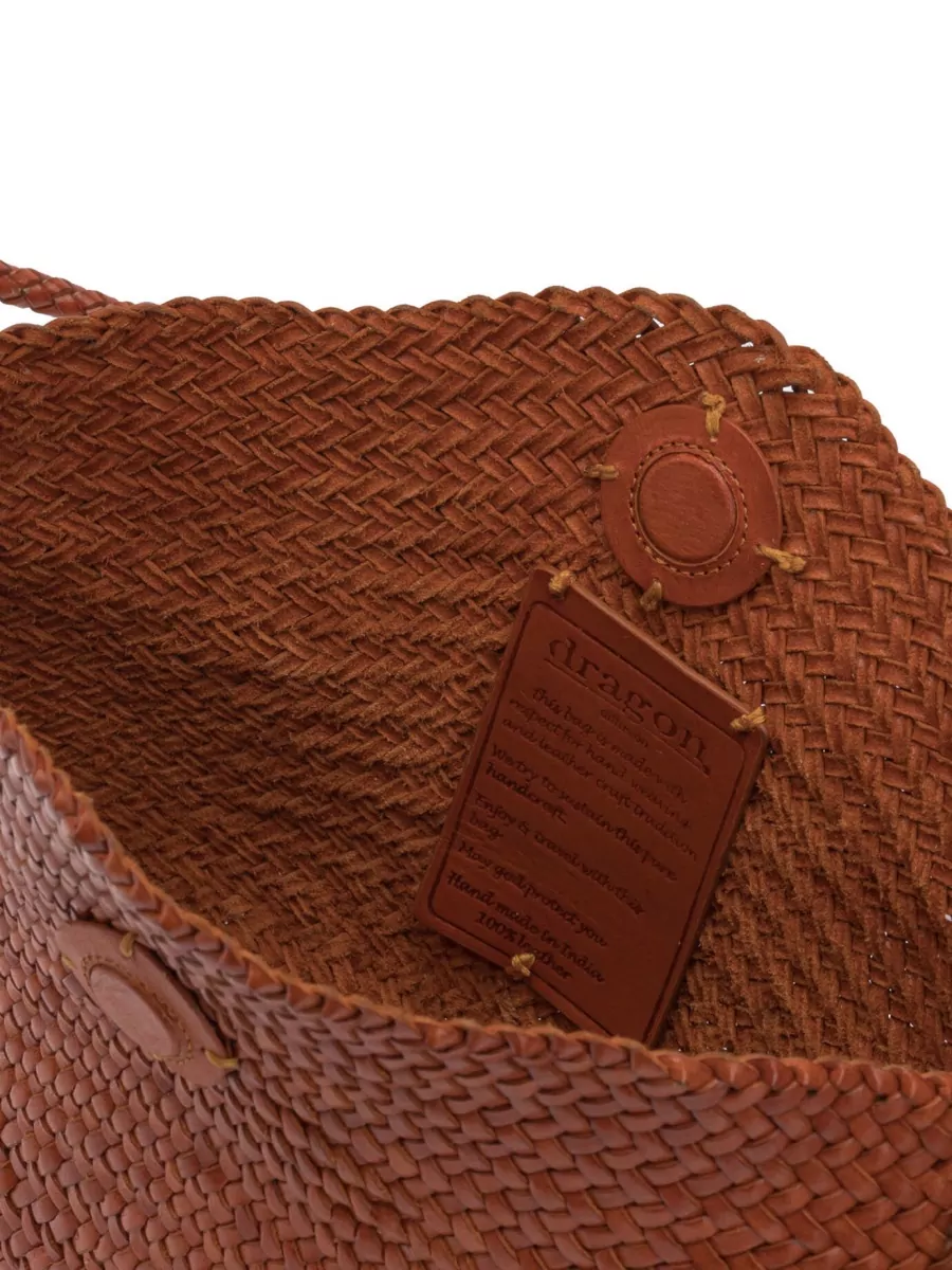 Dragon Diffusion Rectangular Shoulder Bag Woven Texture Strap