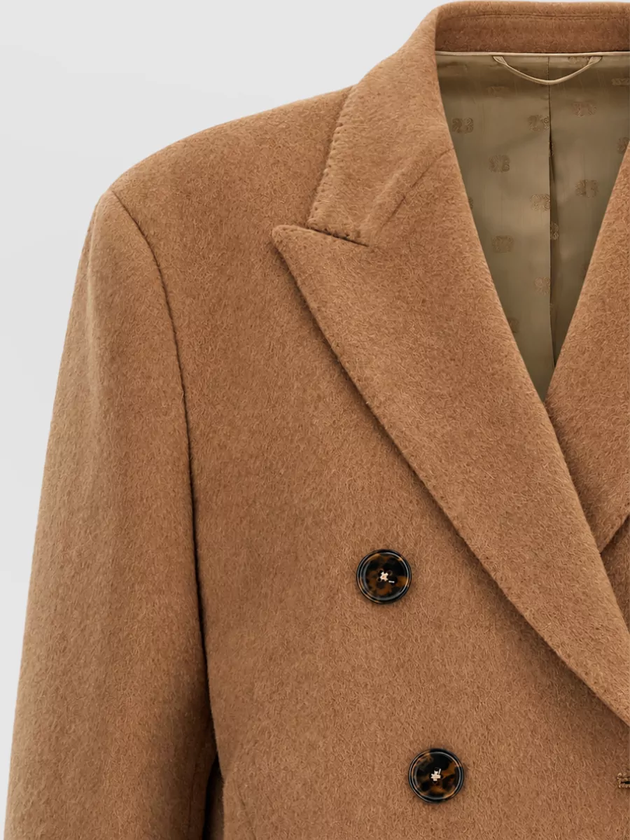 Blazé Milano Camel Hair Double-Breasted Coat