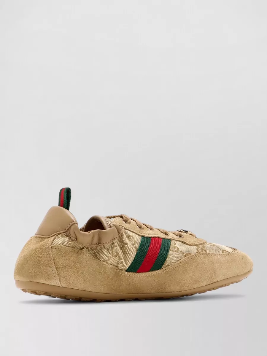 Gucci Shift Low Top Sneakers Rubber Sole Stripe