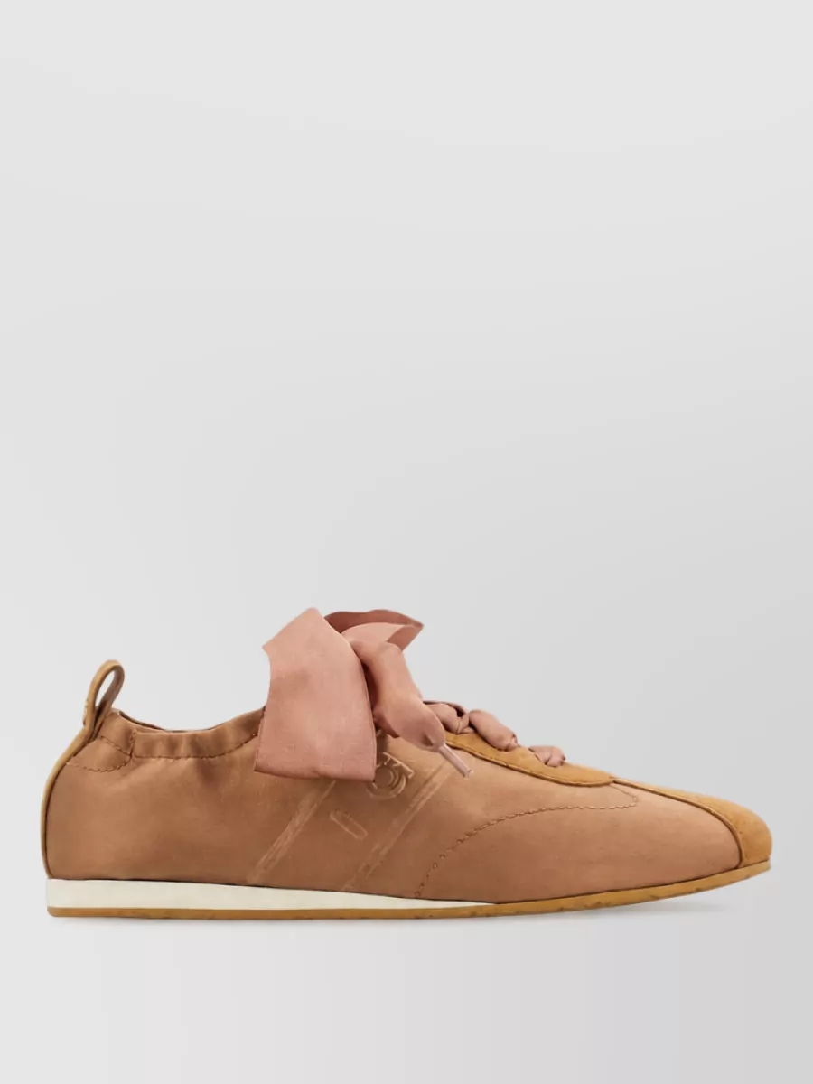 Ferragamo leather low-top sneakers