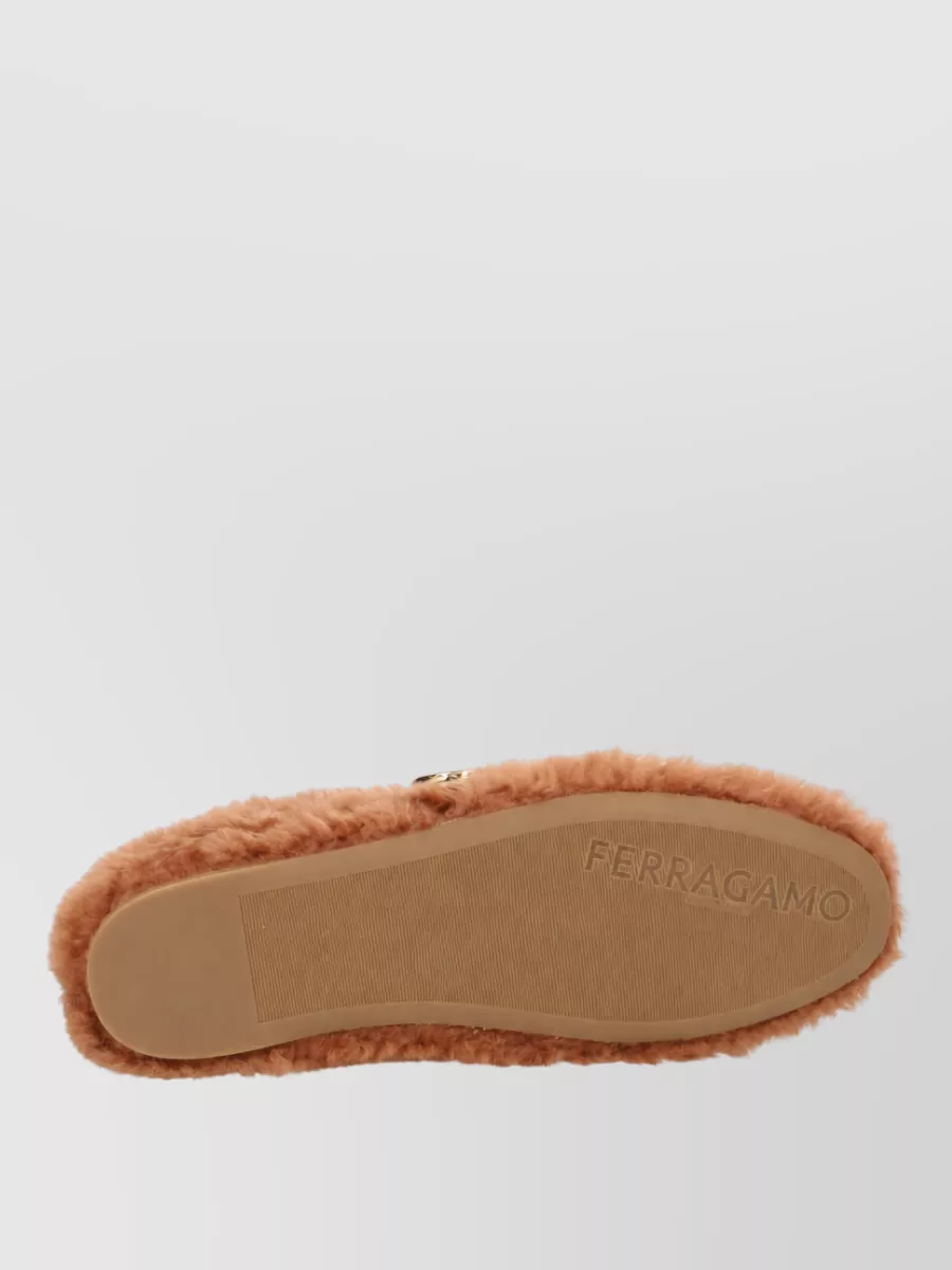Ferragamo Shearling Slippers