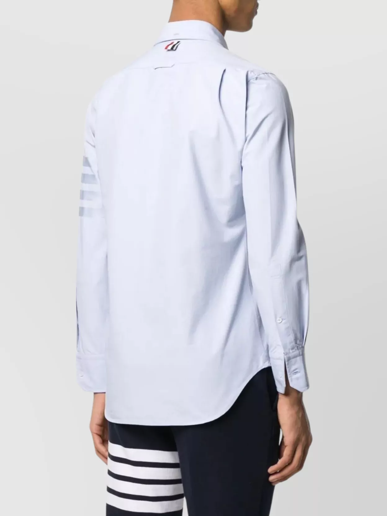 Thom Browne Oxford Shirt With Button-Down Collar And Chest Pocket