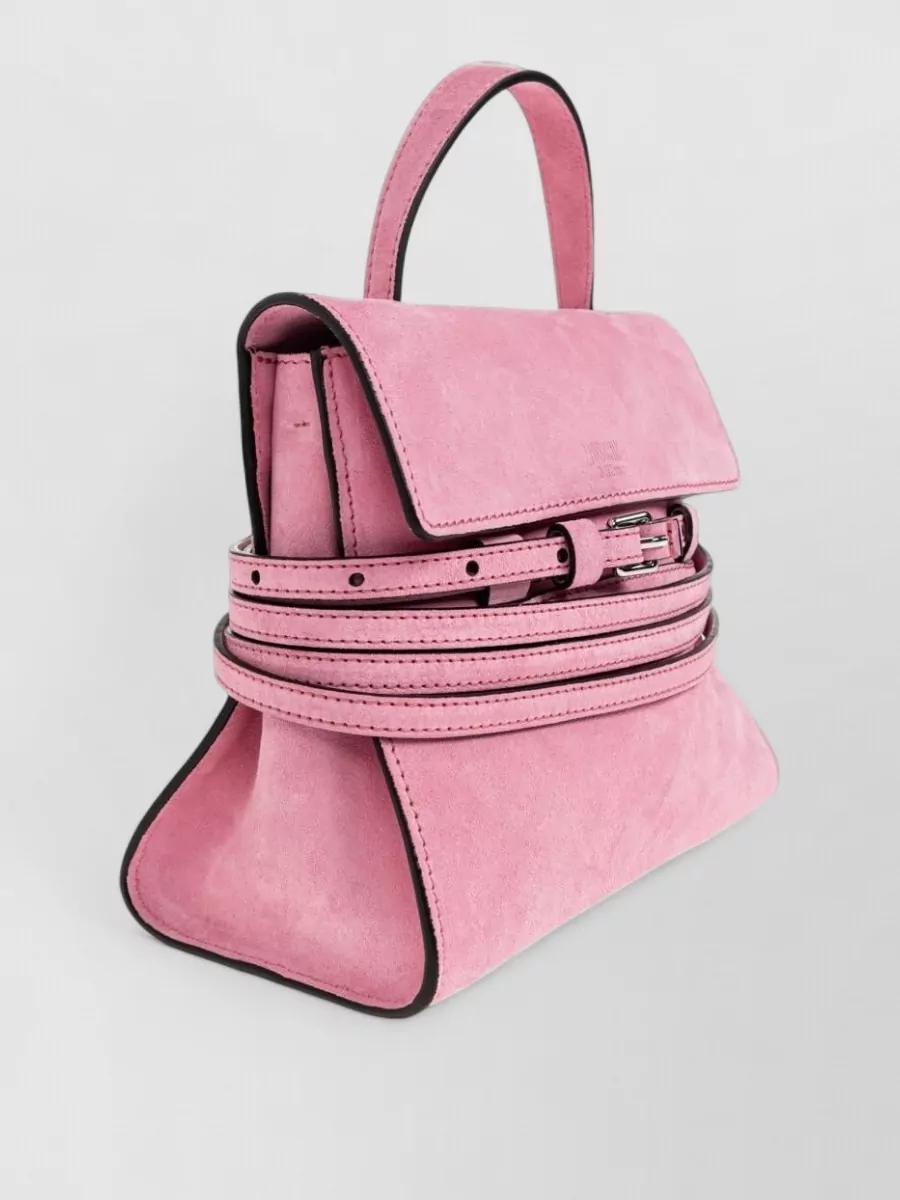 Moschino Suede Leather Clutch Bag