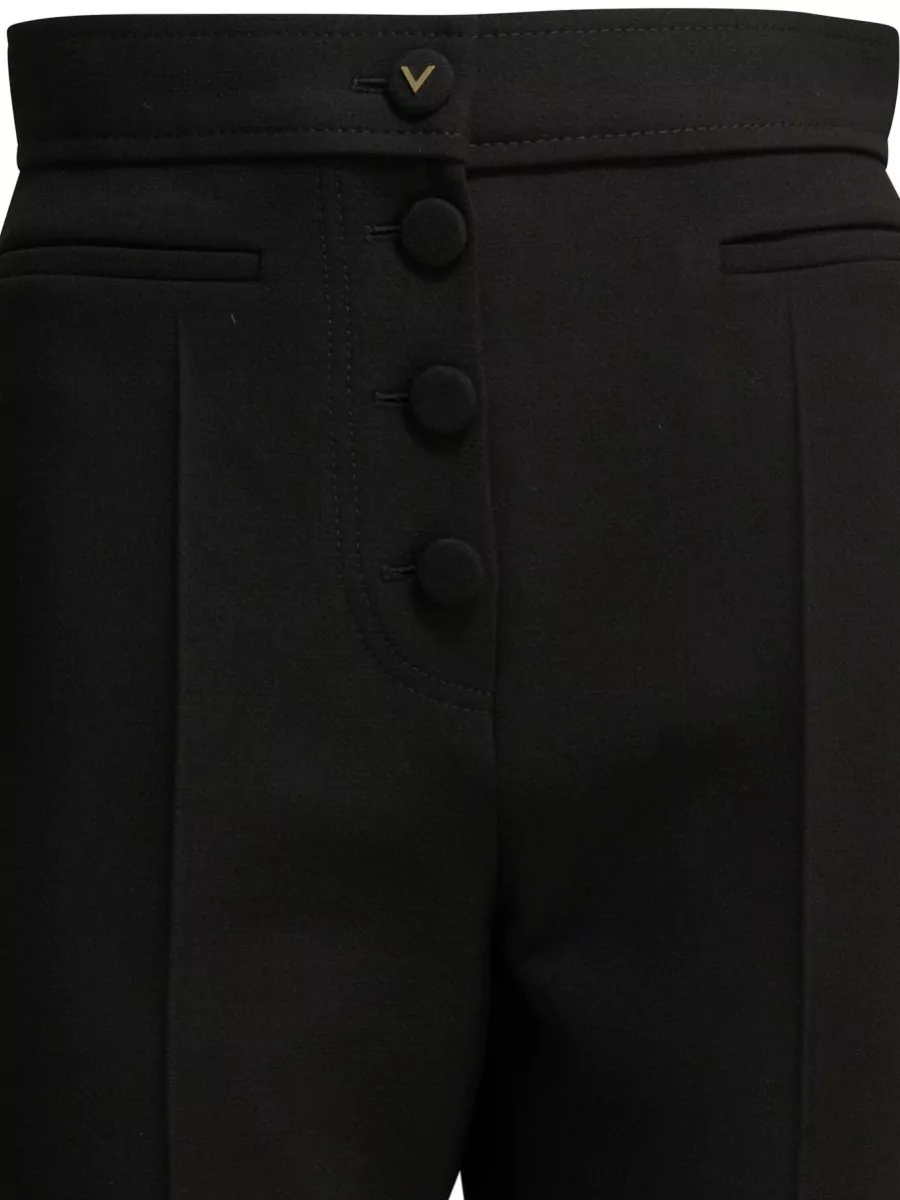 Valentino Virgin Wool Flared Suit Trousers