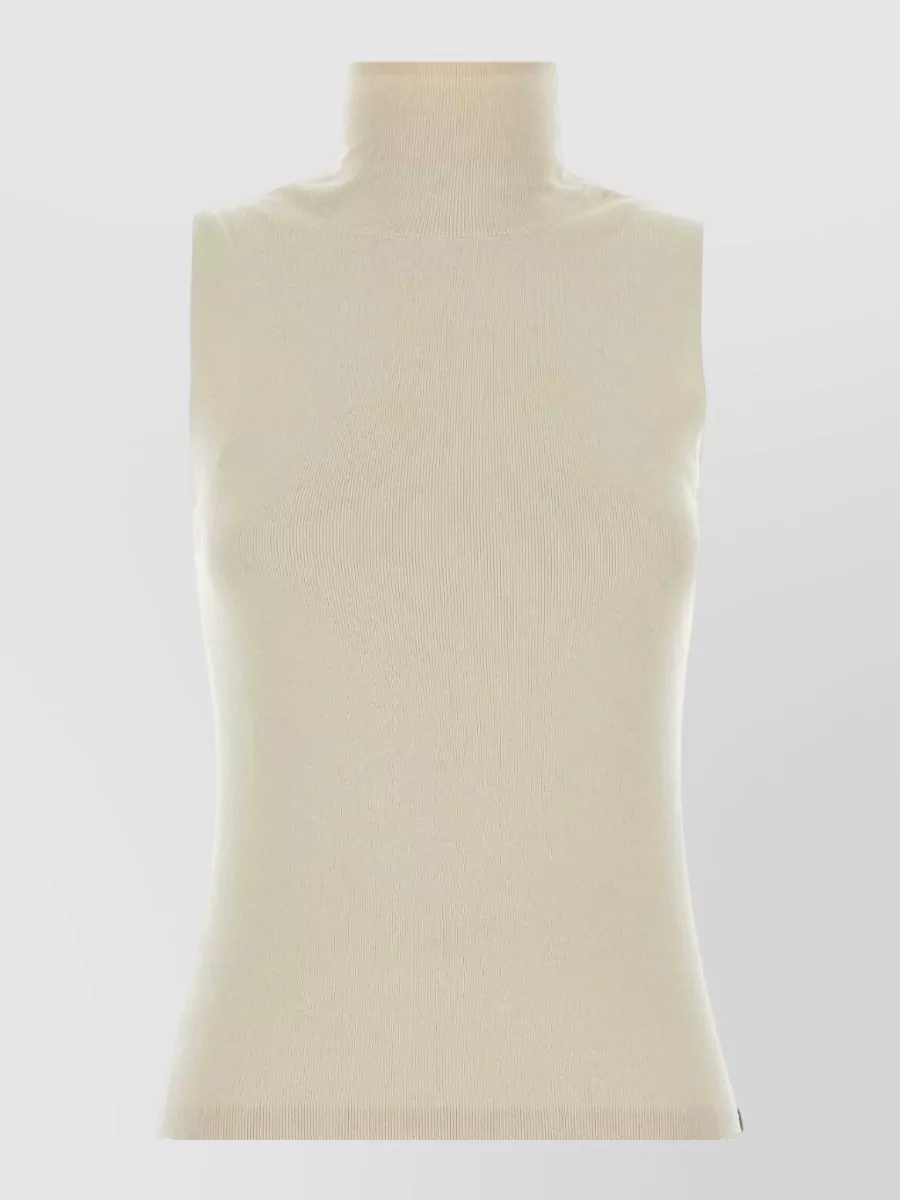 Extreme Cashmere Knit Vest Nâ°502 High Neck In Neutral