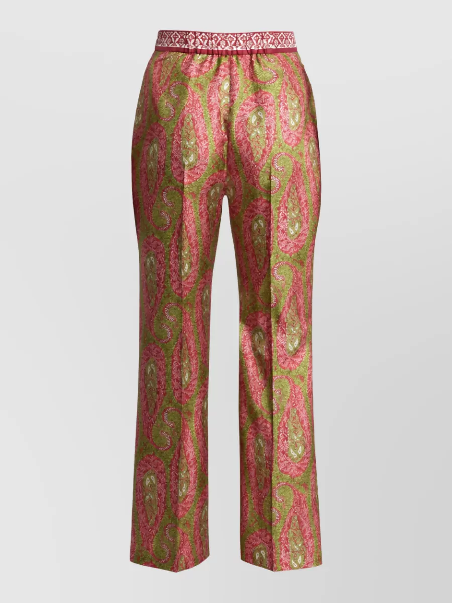 Etro Paisley Foliage Bootcut Lounge Pants