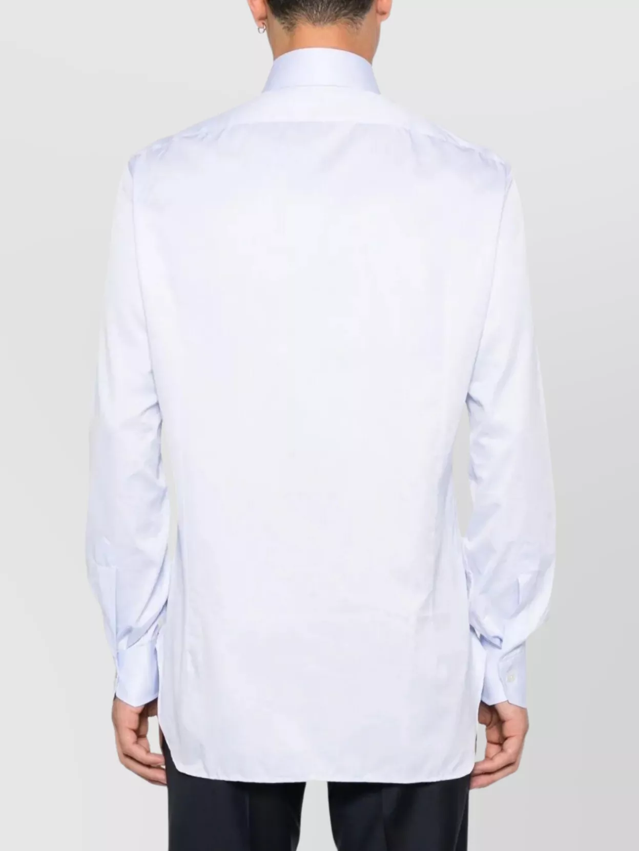 Kiton Cotton Long Sleeve Shirt With Buttoned Cuffs