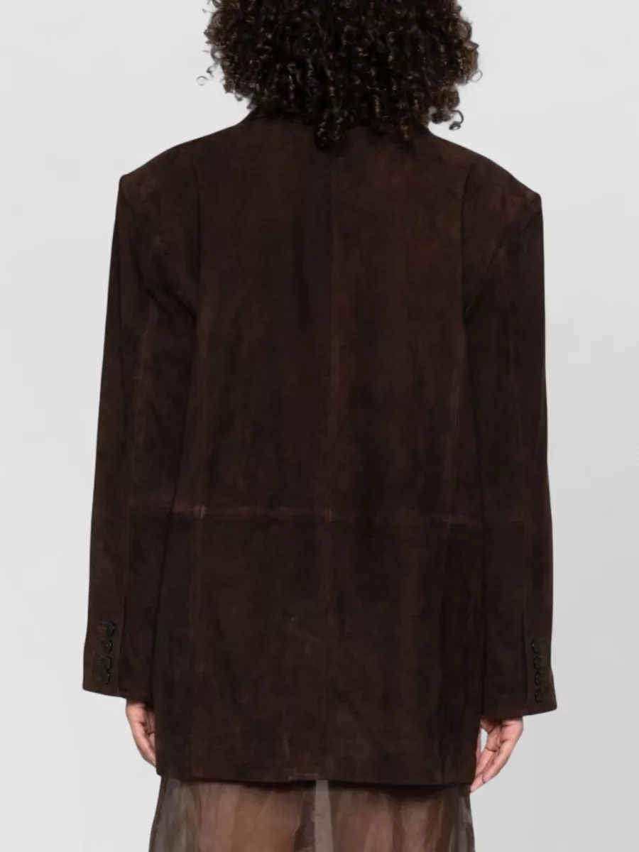 Parosh Tailored Jacket Notched Lapels Embellished Pockets