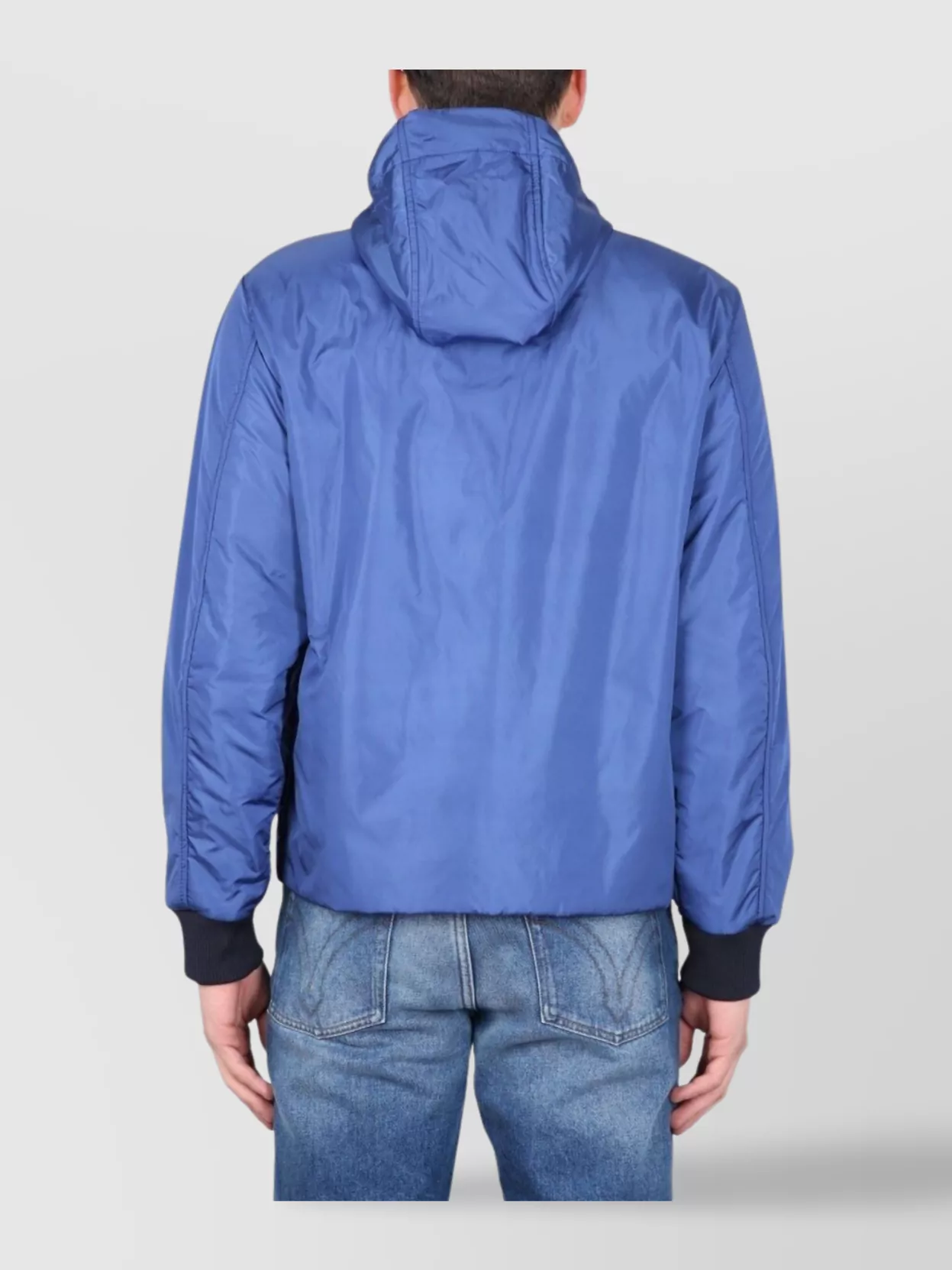 Fay Logo Hooded Bomber Jacket