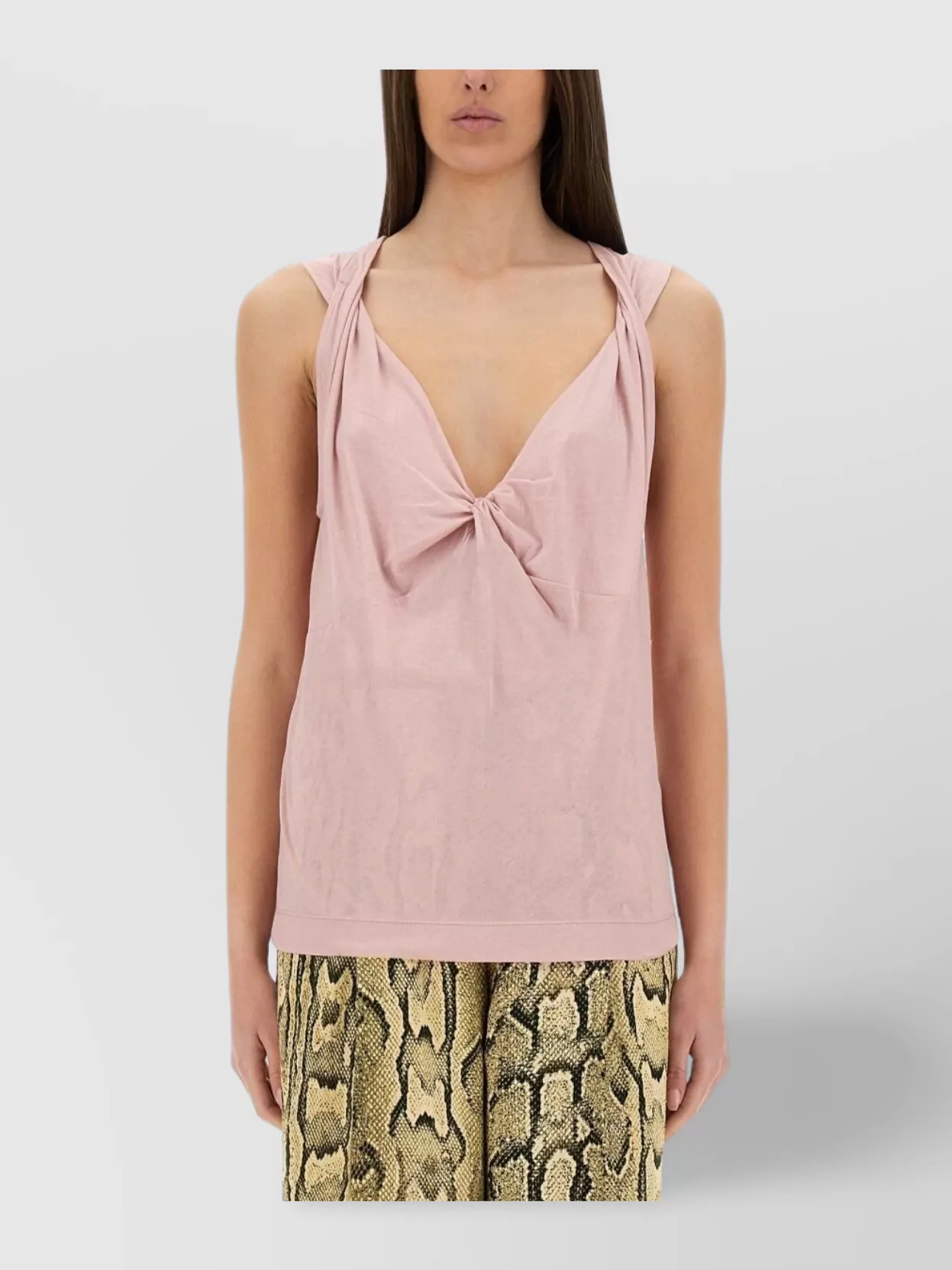 Dries Van Noten Lightweight Sleeveless Top Twist Detail
