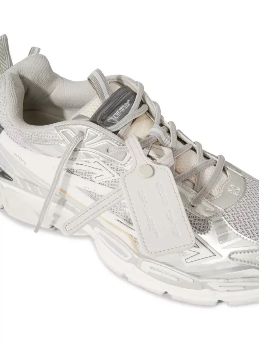 Off-White Mesh Low-Top Sneakers
