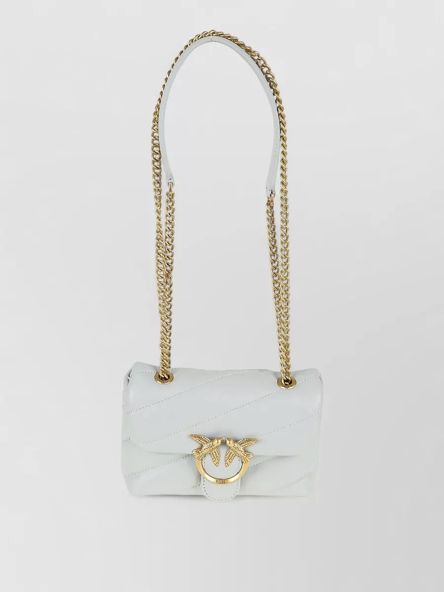 Pinko Love Bag Puff Baby Leather Quilted Shoulder Bag
