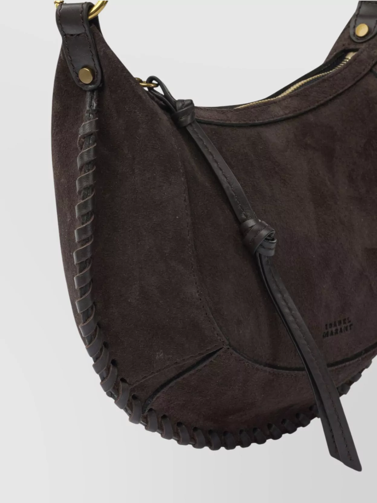 Isabel Marant Oskan Moon Shoulder Bag With Adjustable Strap