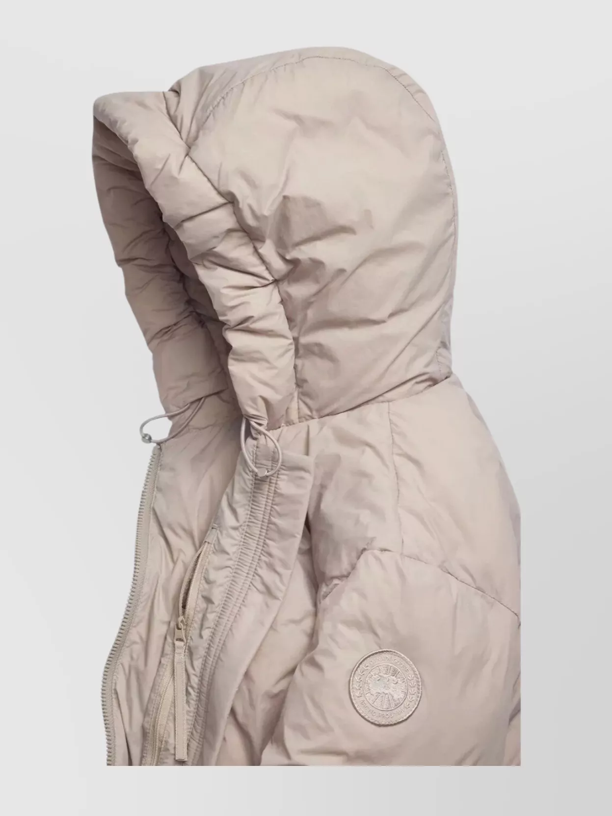 Canada Goose Packable Hooded Jacket Featuring Zip Pockets