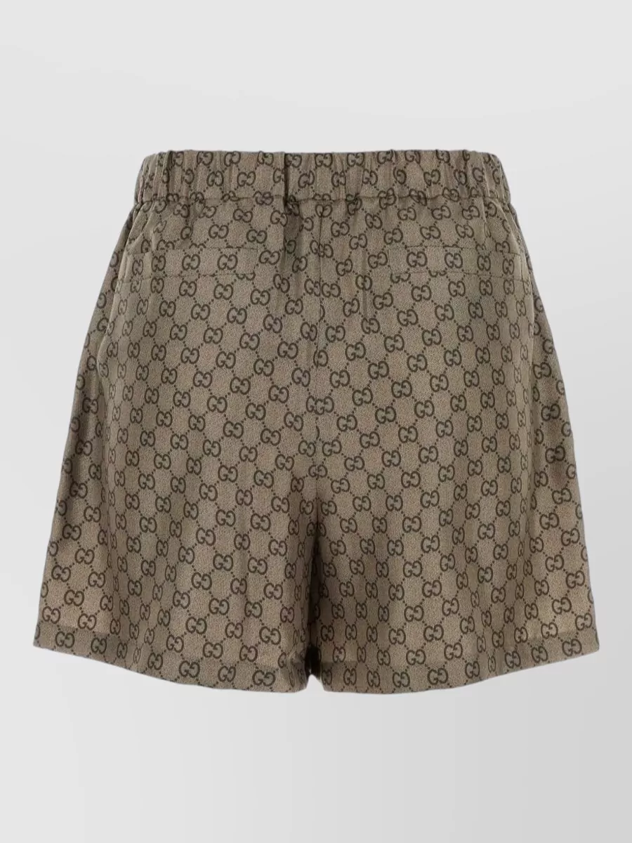 Gucci Silk Printed Shorts