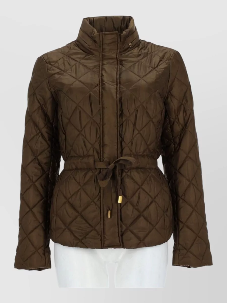 Michael Kors quilted belted puffer jacket