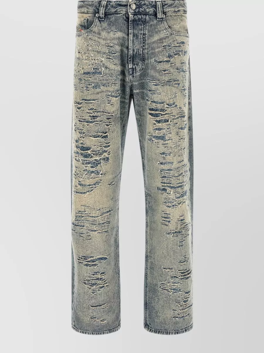 Diesel Denim Relaxed-Fit Straight-Leg Jeans
