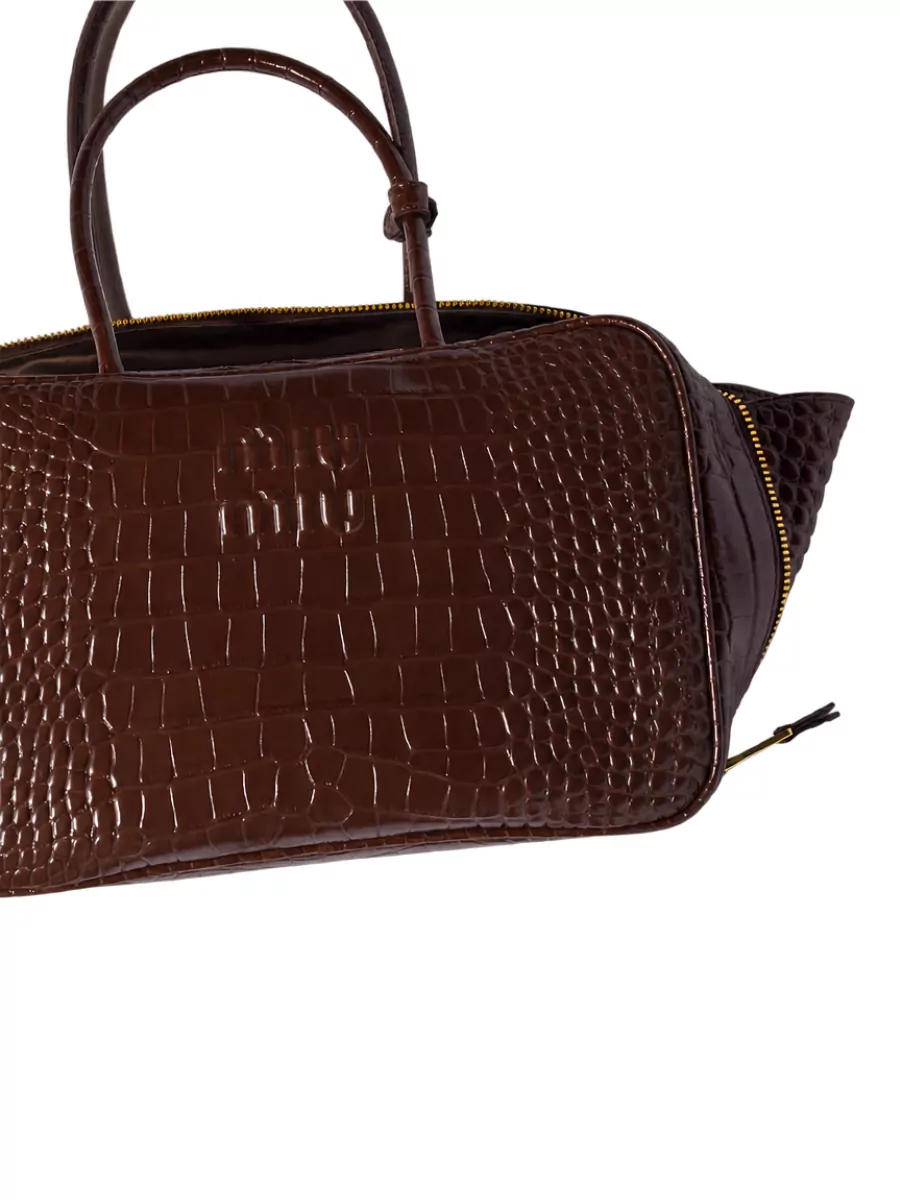 Miu Miu Beau Leather Clutch Bag