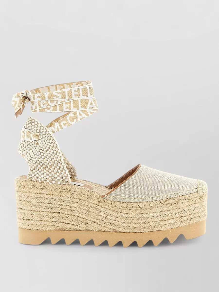 Stella Mccartney canvas gaia wedge espadrilles