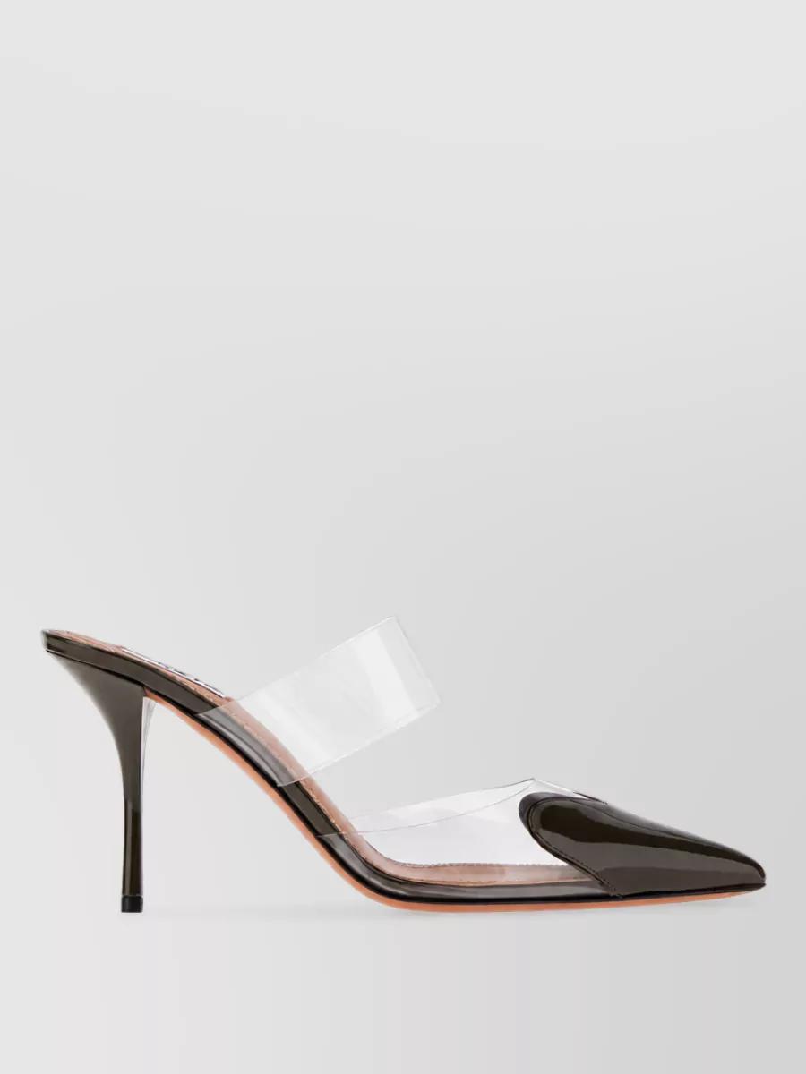 Alaïa Two-Tone Pvc And Leather Mules