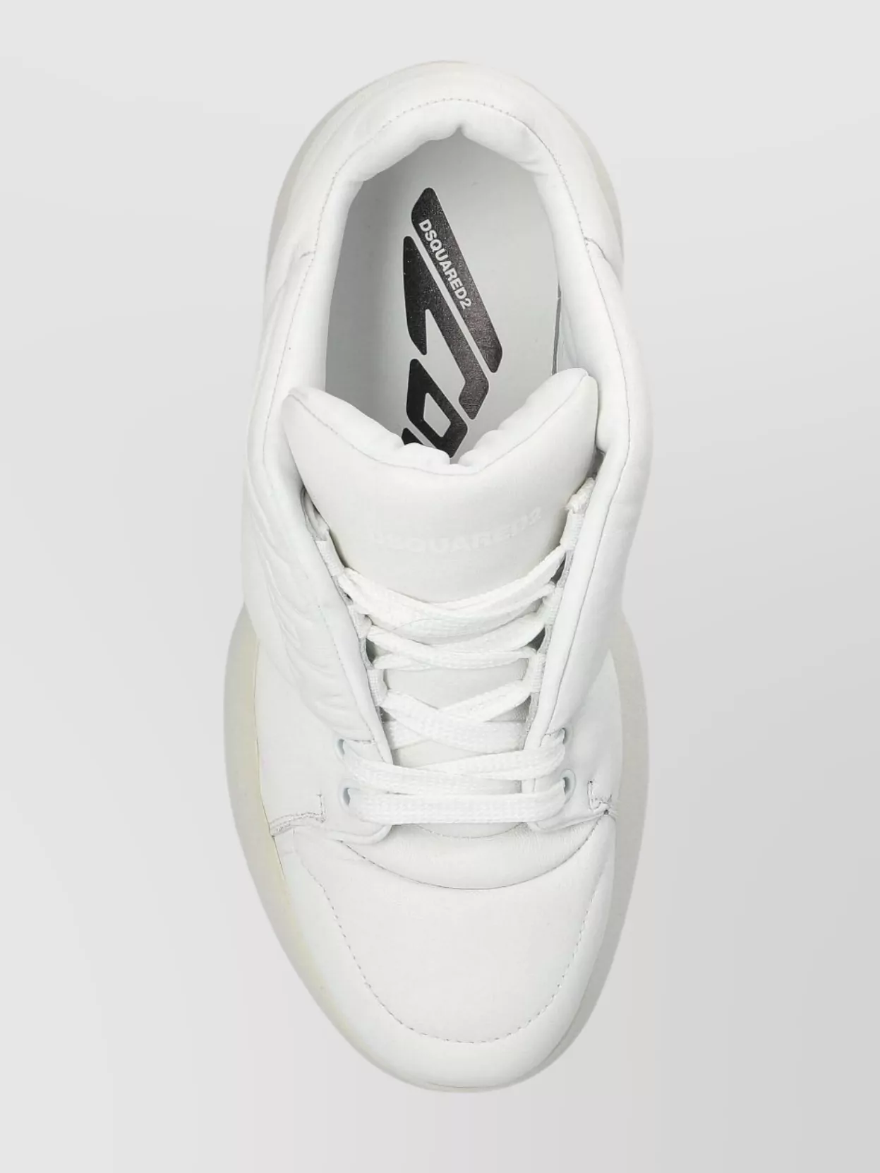 Dsquared2 Round Toe Rubber Sole Sneakers