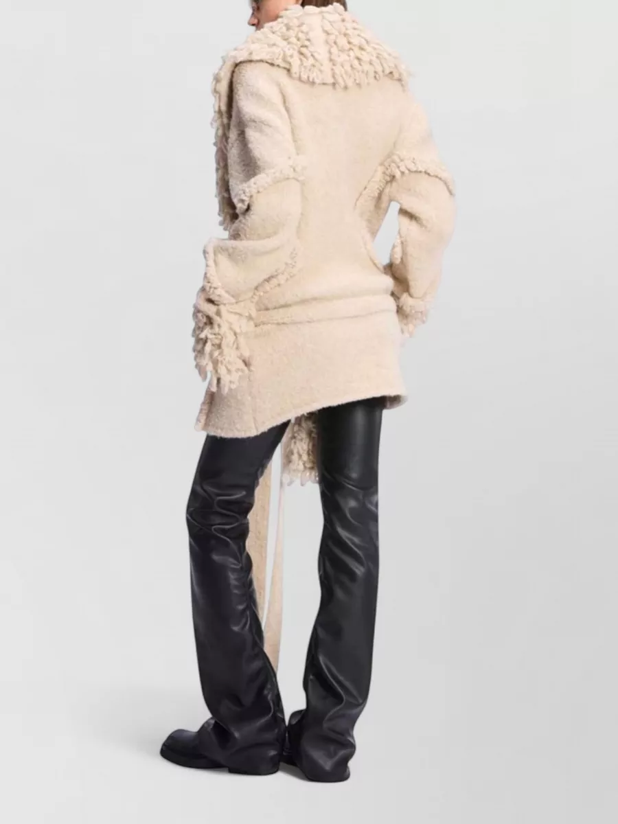 The Attico Textured Belted Cardigan