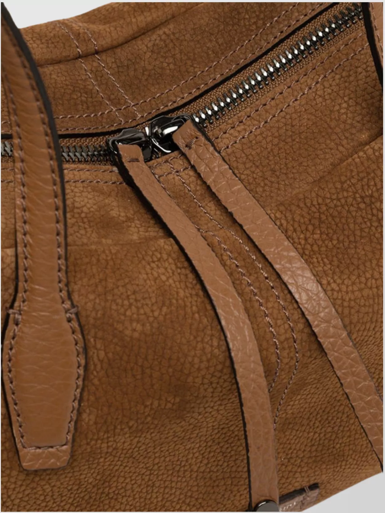 Gianni Chiarini Aryna Textured Leather Double Handle Shoulder Bag