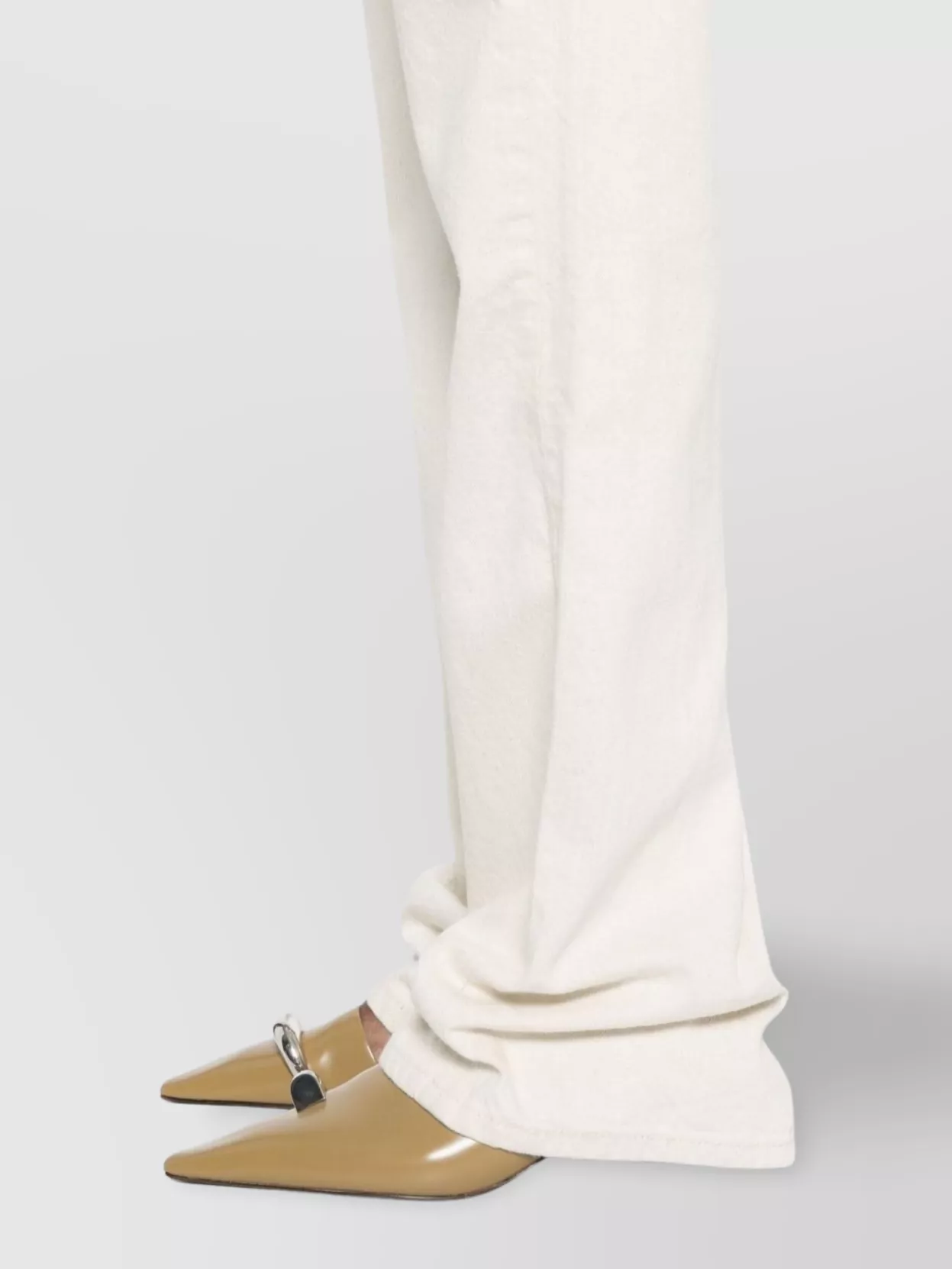 Calvin Klein Relaxed Flare Linen Trousers