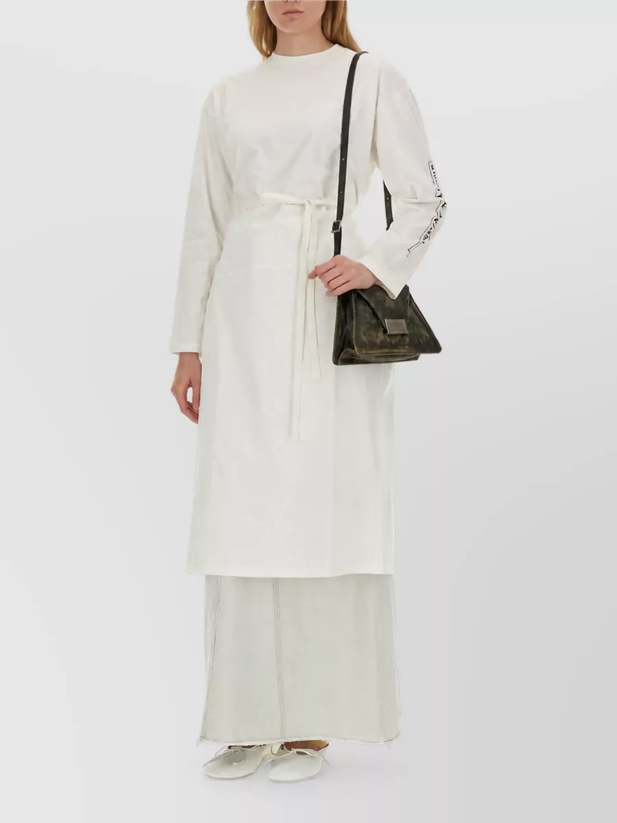 Mm6 Maison Margiela Cotton Jersey Midi Dress