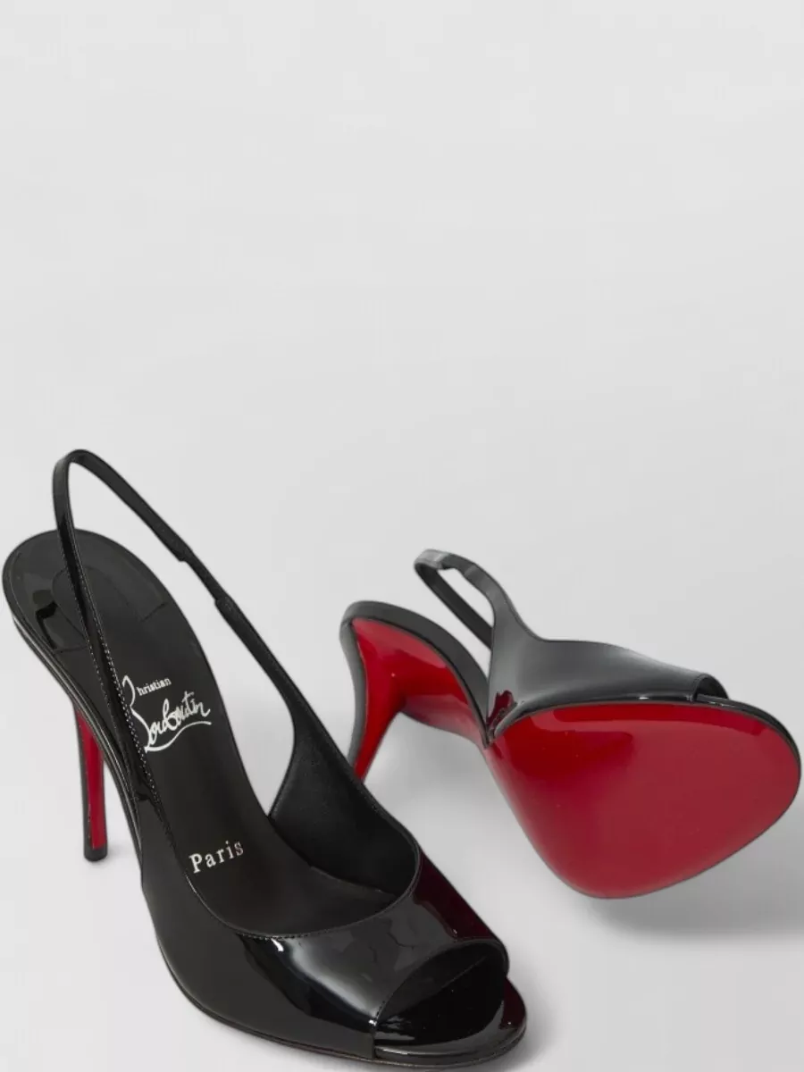 Christian Louboutin Patent Calfskin Slingback Sandals