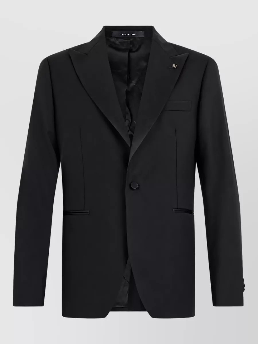 Tagliatore virgin wool single-breasted coat