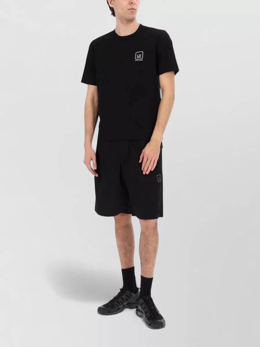 C.p. Company Cotton Logo Bermuda Shorts