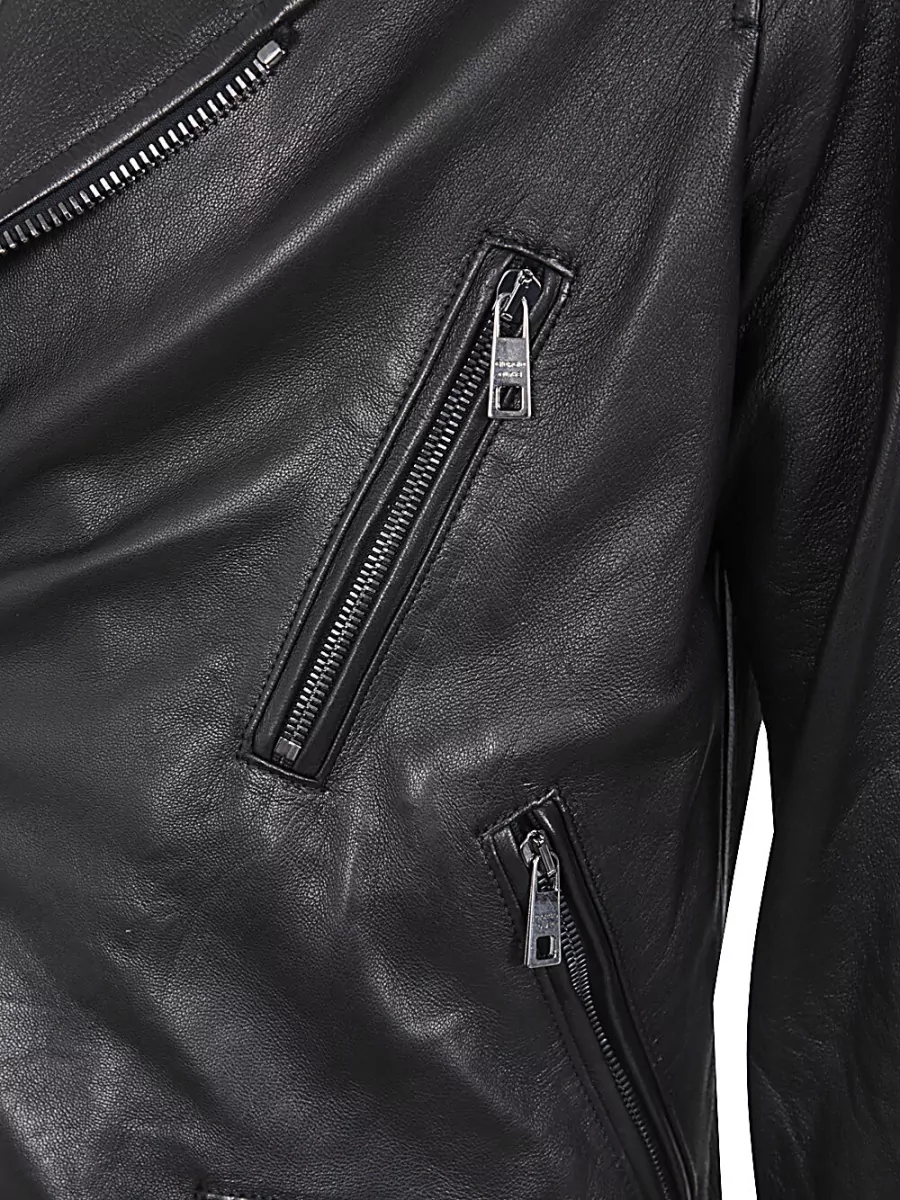 Giorgio Brato Leather Biker Jacket