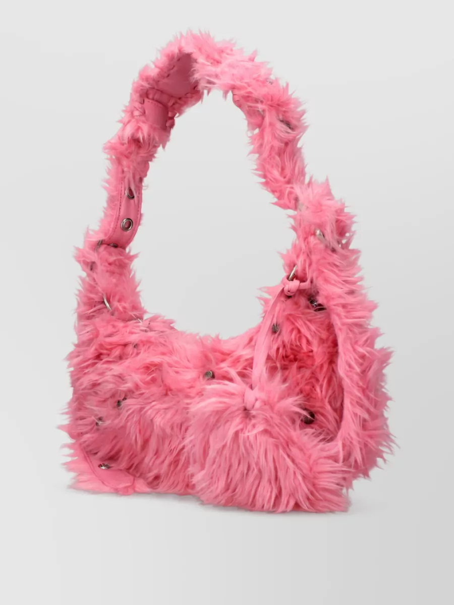 Balenciaga Le Cagole Faux Fur Mini Bag