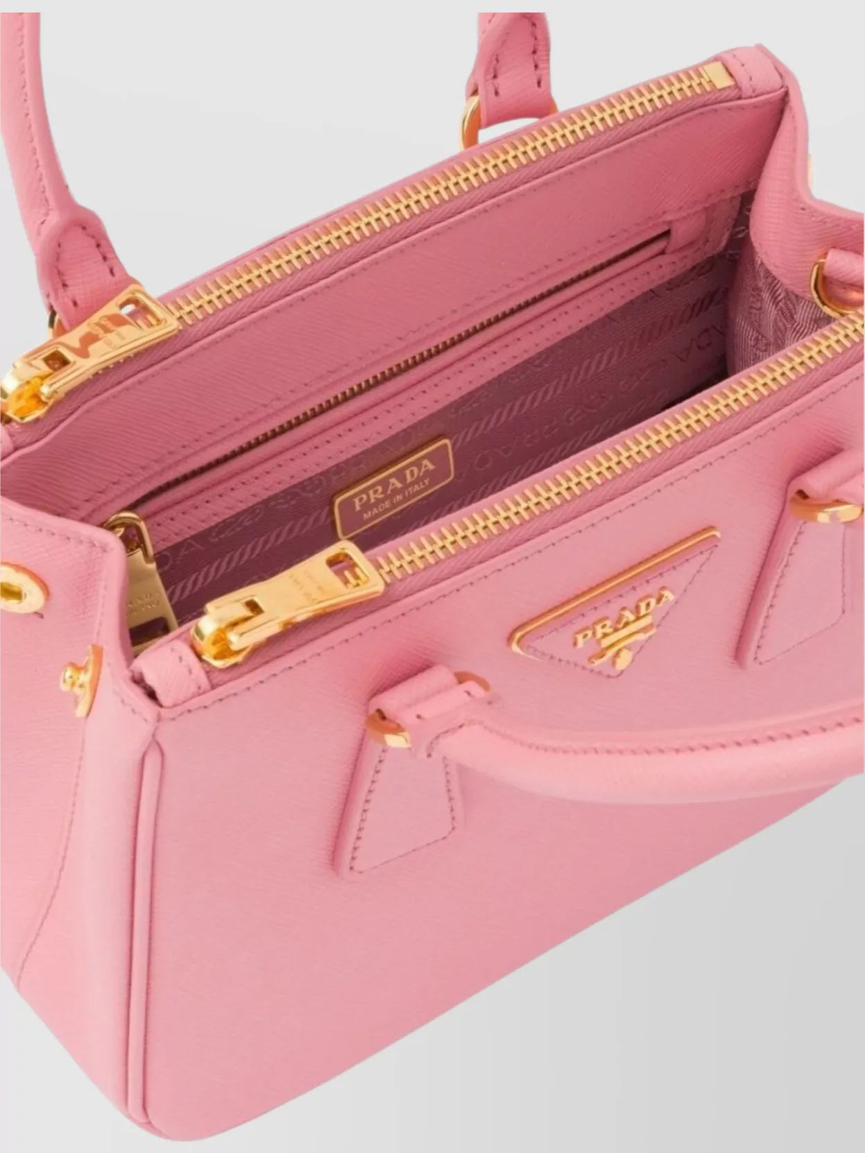 Prada Saffiano Leather Mini Bag With Detachable Strap