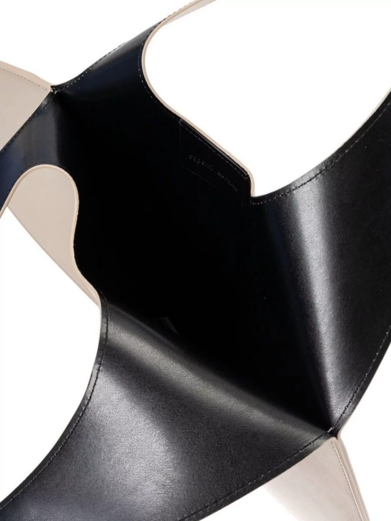 Coperni Heart-Shaped Frame Top Handle Leather Bag