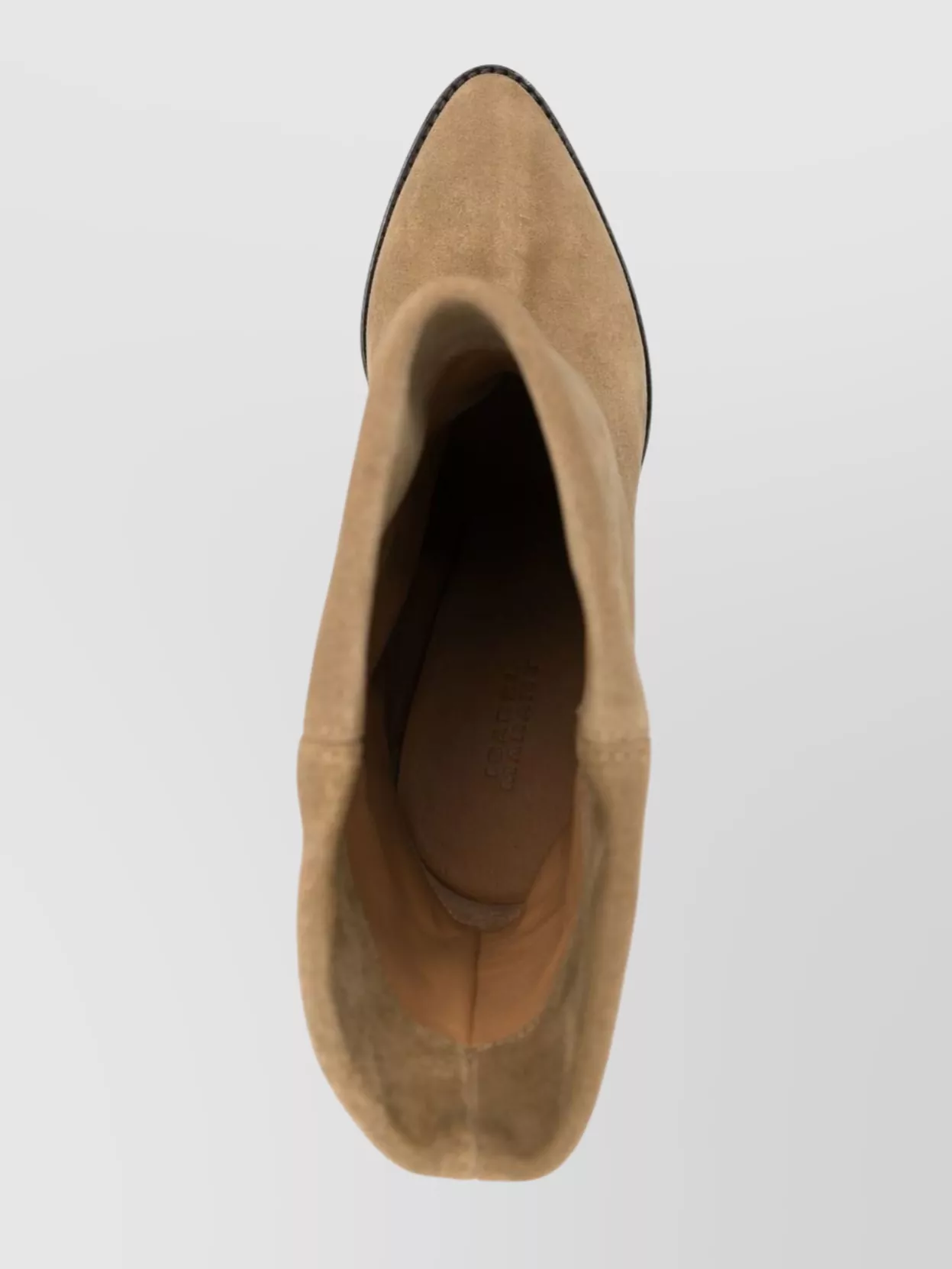 ISABEL MARANT SUEDE LEATHER MID-CALF CONE HEEL BOOTS