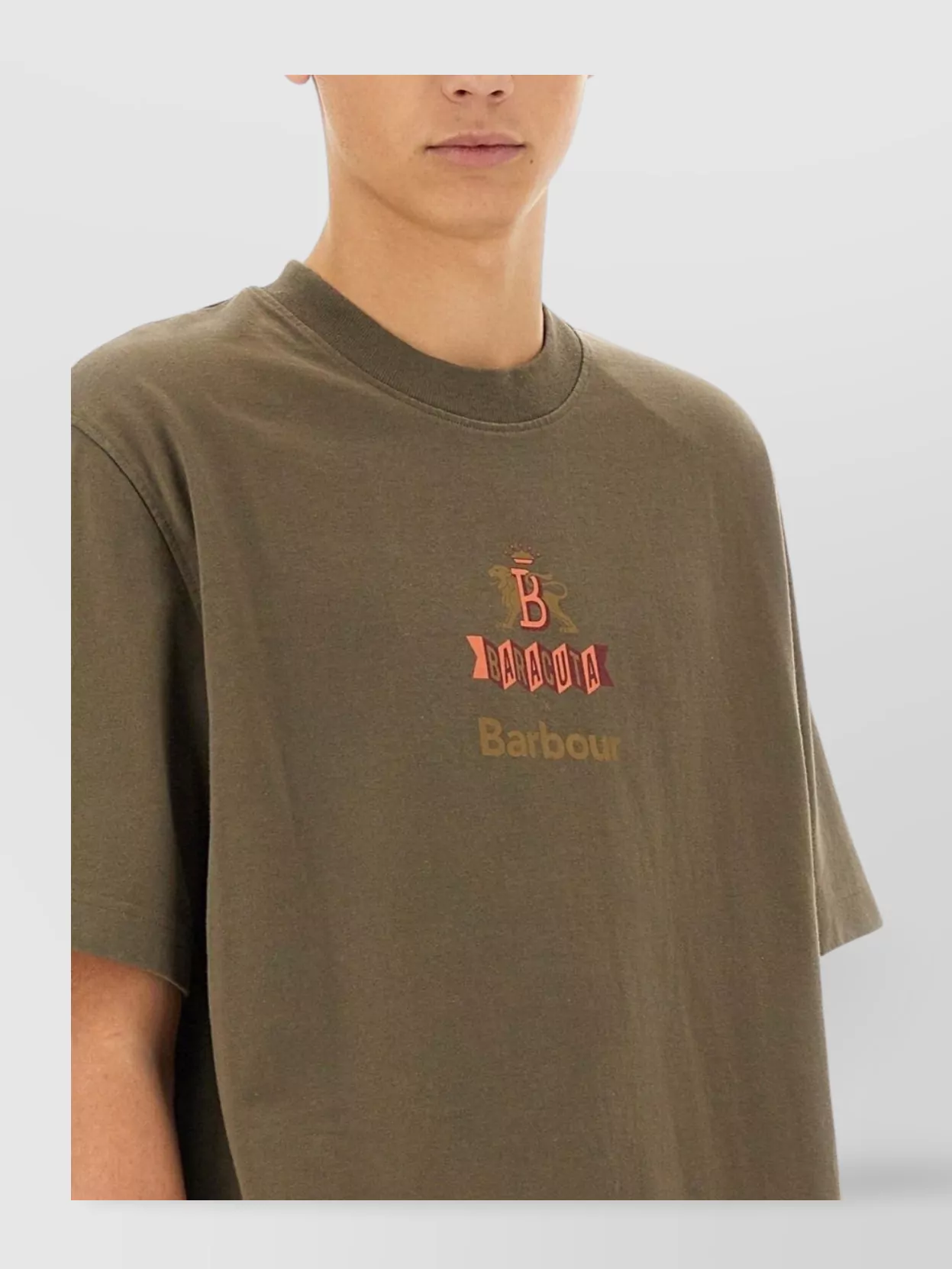 Barbour Logo Crew Neck T-Shirt Graphic Print