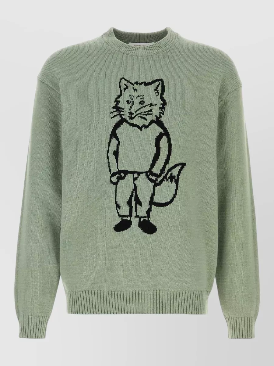 Maison Kitsuné cotton blend sweater