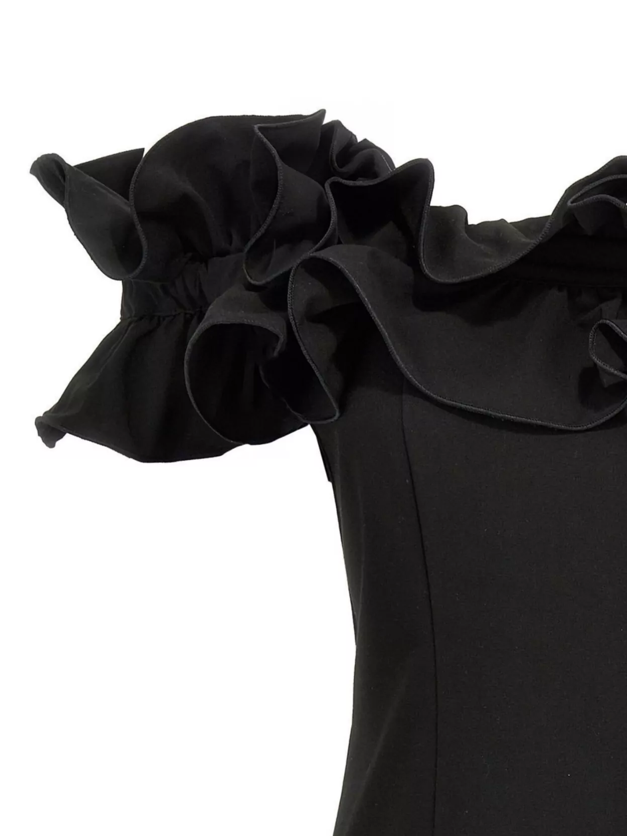 Shop Rotate Birger Christensen 'ruffled Off-shoulder Mini Dress'