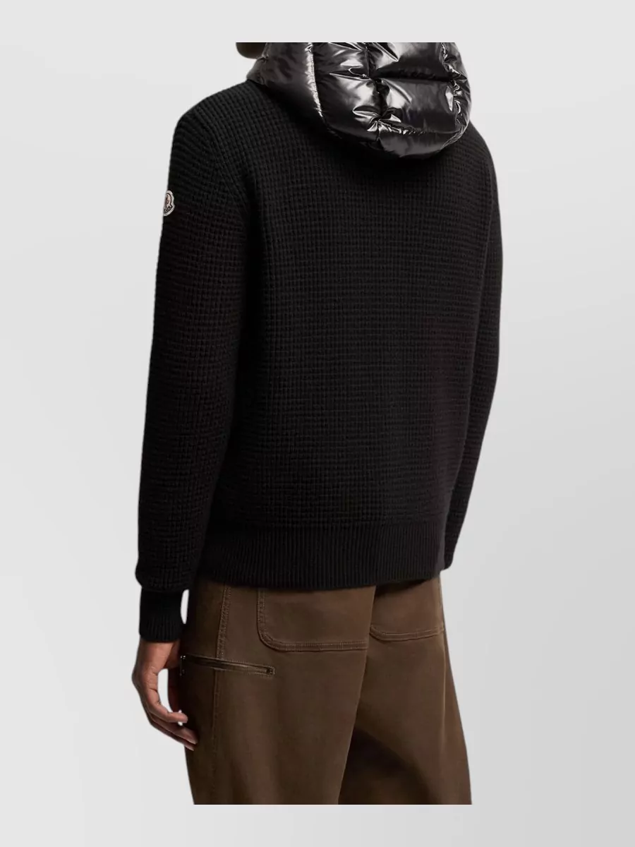 Moncler Down Puffer Hooded Bomber Jacket