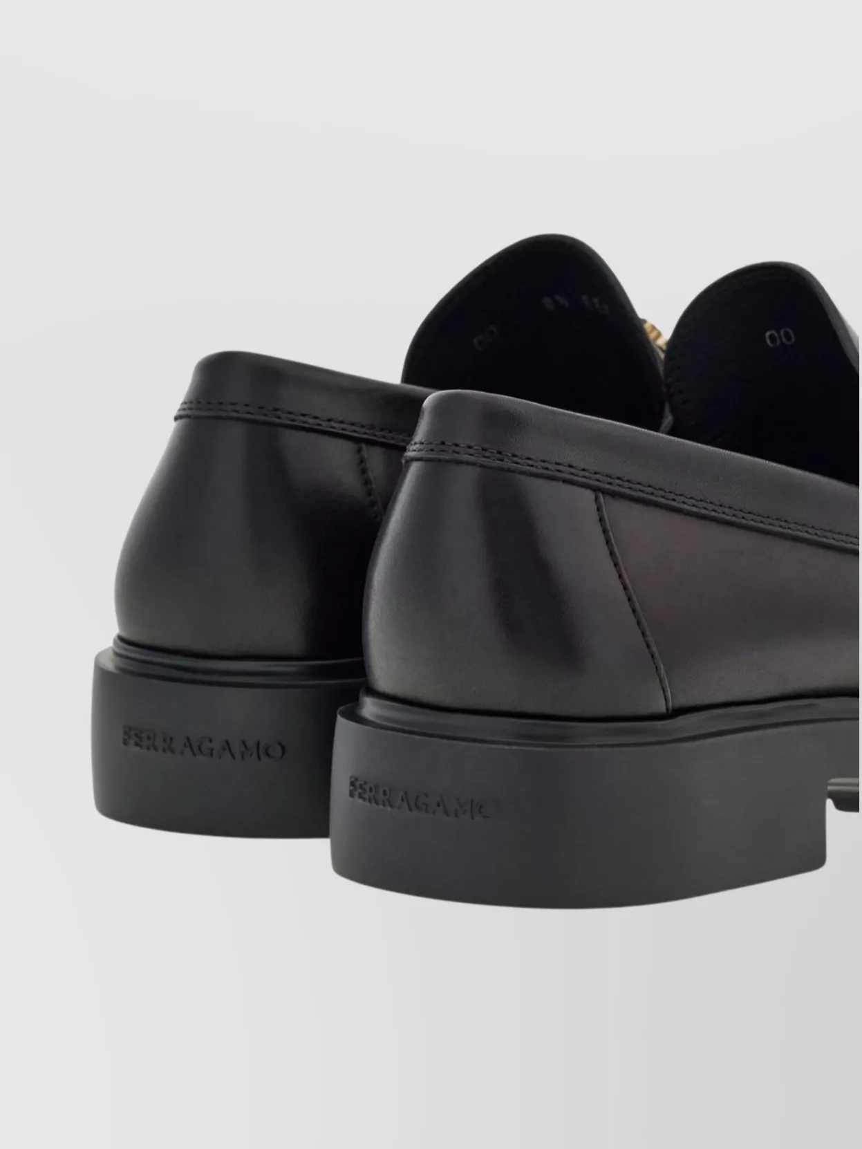 Ferragamo Gancini Ornament Round Toe Loafers