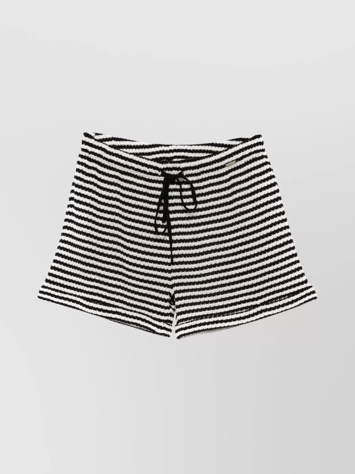 Emporio Armani Striped Drawstring Waistband Cotton Shorts