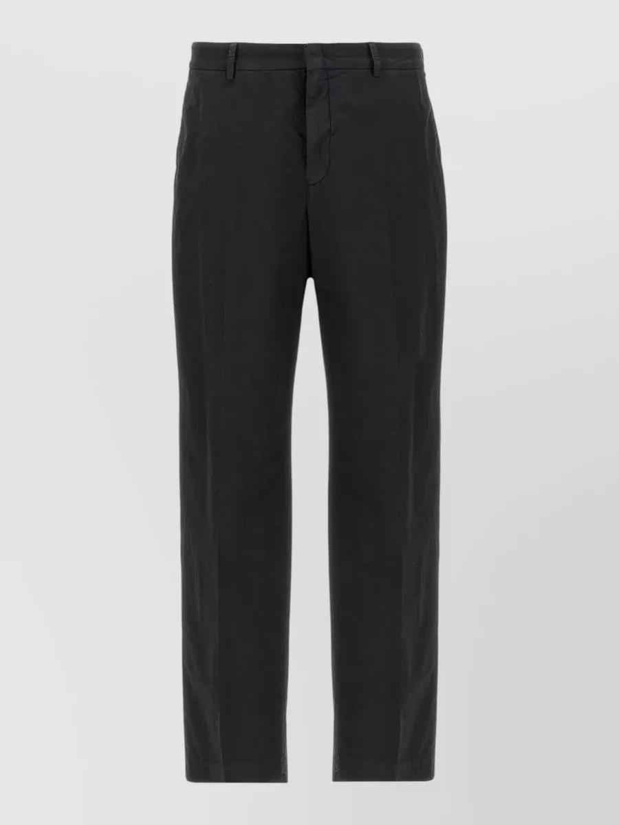 Cellar Door stretch cotton straight-leg trousers