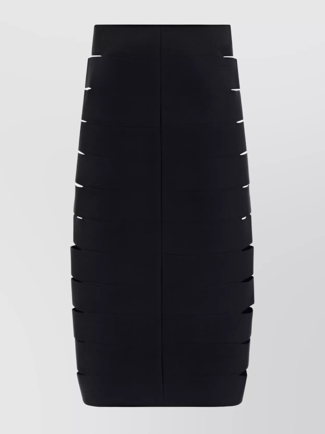 Shop Alaïa Fitted Skirt With Cut-outs And High Waist